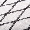 vidaXL Tapis lavable 80x150 cm Noir et blanc