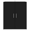 vidaXL Armoire &agrave; chaussures Noir 60x35x70 cm Bois d&rsquo;ing&eacute;nierie