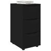 vidaXL Armoire de rangement Noir 40 x 48 x 81 cm Bois d'ing&eacute;nierie