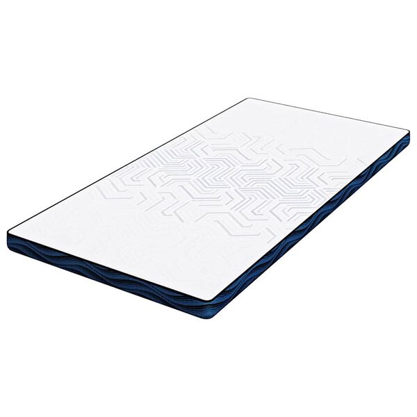 vidaXL Surmatelas Blanc 90 x 200 cm Tissu Jacquard