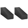 vidaXL Housses pour chaise longue 2 pcs 12 &oelig;illets 205x75x40/70 cm PE