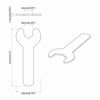 vidaXL Cl&eacute; 2 pcs Argent&eacute; 10 mm Fer