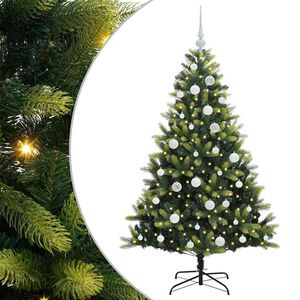vidaXL Arbre de No&euml;l artificiel &agrave; charni&egrave;res 150 LED Vert 150 cm