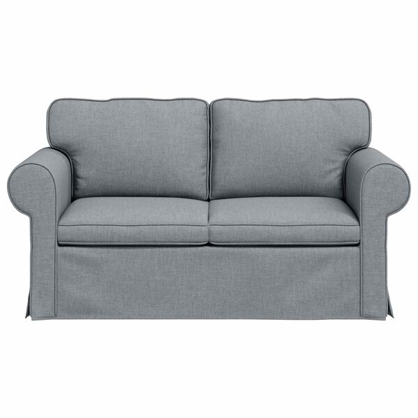 vidaXL Canap&eacute; Gris clair