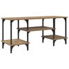 vidaXL Meuble TV Ch&ecirc;ne artisanal 102 x 35 x 45,5 cm