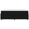 vidaXL Cadre de lit avec matelas Noir 120 x 200 cm Velours