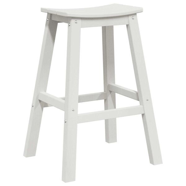 vidaXL Tabouret de bar 2 pcs Blanc 52 x 43 x 73.5cm HDPE