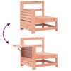 vidaXL Canap&eacute; de jardin accoudoir avec table d'appoint massif douglas