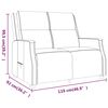 vidaXL Fauteuil inclinable &agrave; 2 places Rouge bordeaux Similicuir