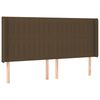 vidaXL Sommier &agrave; lattes de lit matelas et LED Marron fonc&eacute; 180x200cm