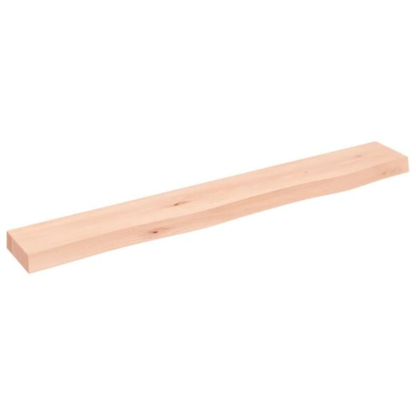 vidaXL &Eacute;tag&egrave;re murale 80x10x4 cm bois de ch&ecirc;ne massif non trait&eacute;