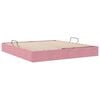 vidaXL Lit de Rangement avec matelas Rose 160 x 200 cm Velours