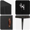 vidaXL Buffet Ch&ecirc;ne noir 89,5 x 34 x 80 cm Bois d'ing&eacute;nierie