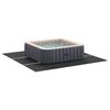 vidaXL Tapis de piscine Noir 396 x 396 x 0,1 cm