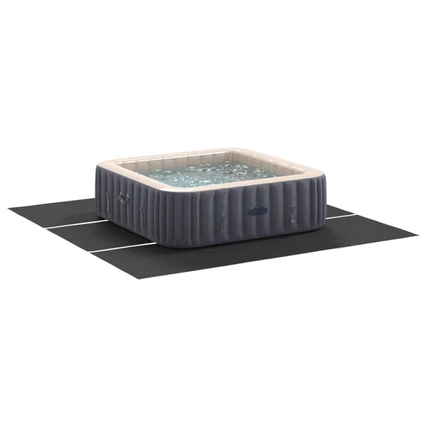 vidaXL Tapis de piscine Noir 396 x 396 x 0,1 cm