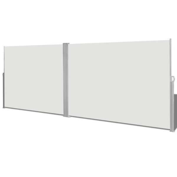 vidaXL Auvent latéral rétractable 180x600 cm Crème
