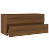 vidaXL Armoire d'&eacute;vier Ch&ecirc;ne marron 100x38,5x45 cm Bois d'ing&eacute;nierie