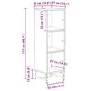 vidaXL Buffet Bois ancien 35 x 37 x 117 cm