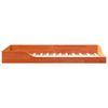 vidaXL Cadre de lit Brun cire 100 x 200 cm Pin massif