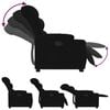 vidaXL Fauteuil inclinable noir tissu