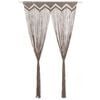 vidaXL Rideau en macram&eacute; Taupe 140x240 cm Coton