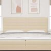 vidaXL T&ecirc;te de lit Cr&egrave;me 200 cm tissu