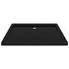 vidaXL Receveur de douche rectangulaire ABS Noir 70x90 cm