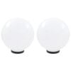 vidaXL Lampe à LED sous forme de boule 2 pcs Sphérique 30 cm PMMA