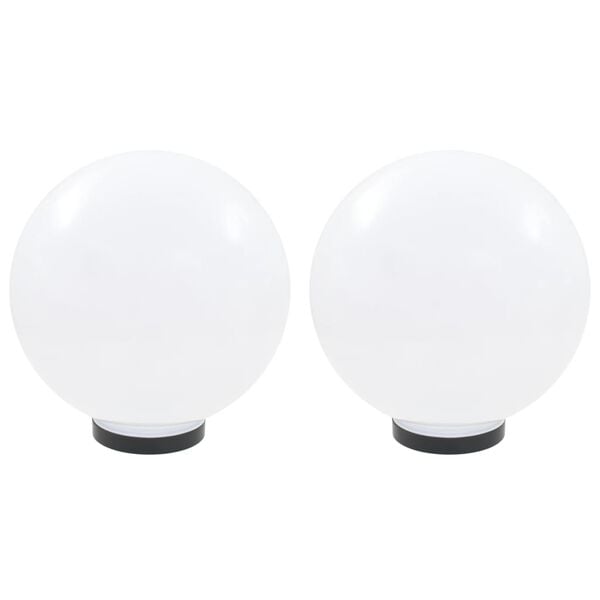 vidaXL Lampe à LED sous forme de boule 2 pcs Sphérique 30 cm PMMA