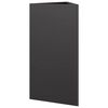 vidaXL Jardini&egrave;re noir triangulaire 40x34,5x70 cm acier