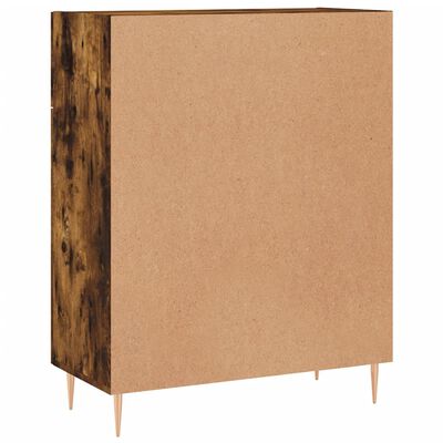 vidaXL Buffet chêne fumé 69,5x34x90 cm bois d'ingénierie