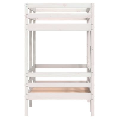 vidaXL Lit superposé sans matelas blanc 90x200 cm bois de pin massif