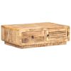 vidaXL Table basse 90x60x29 cm Bois de manguier brut