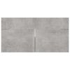 vidaXL Ensemble de meubles de salle de bain Gris b&eacute;ton Agglom&eacute;r&eacute;