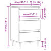 vidaXL Buffet ch&ecirc;ne sonoma 40x35x70 cm bois d'ing&eacute;nierie