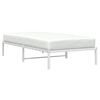 vidaXL Cadre de lit métal sans matelas blanc 100x200 cm