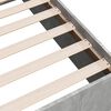vidaXL Cadre de lit sans matelas gris b&eacute;ton 100x200 cm