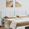 vidaXL T&ecirc;te de lit de remplacement m&eacute;tal blanc 200 cm