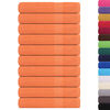 vidaXL Serviettes 10 pcs orange 100x200 cm 360 g/m&sup2; 100% coton
