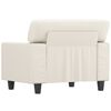 vidaXL Fauteuil Cr&egrave;me 60 cm Similicuir