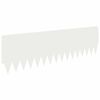 vidaXL Bordure de Pelouse 20 pc 103 x 30 cm Acier Blanc