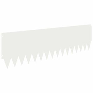 vidaXL Bordure de Pelouse 20 pc 103 x 30 cm Acier Blanc