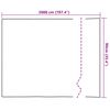 vidaXL Films pour fen&ecirc;tre 4 pcs d&eacute;poli motif de bambou PVC