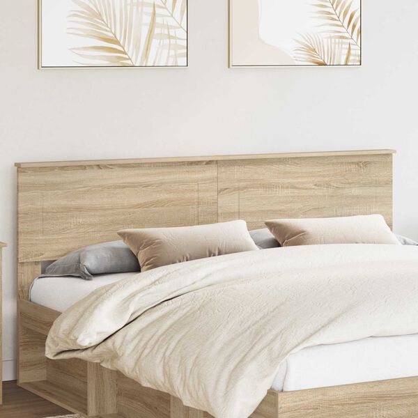 vidaXL T&ecirc;te de lit Ch&ecirc;ne Sonoma 180 cm Bois d'ing&eacute;nierie