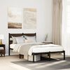 vidaXL Cadre de lit sans matelas avec t&ecirc;te de lit 120x200 cm