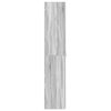 vidaXL Cabinet &agrave; chaussures Gris 80 x 35.5 x 180 cm Bois d'ing&eacute;nierie