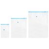 vidaXL Sacs de rangement 10 pcs Transparent et Bleu 130 x 100 cm