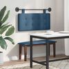 vidaXL T&ecirc;te de lit suspendue Montage mural Bleu 100 x 55 x 5 cm tissu
