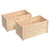 vidaXL Jardini&egrave;res 2 pcs 100x50x50 cm bois de pin massif