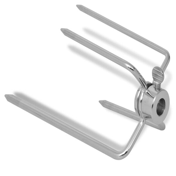 vidaXL Fourchettes de broche 2 pcs Acier